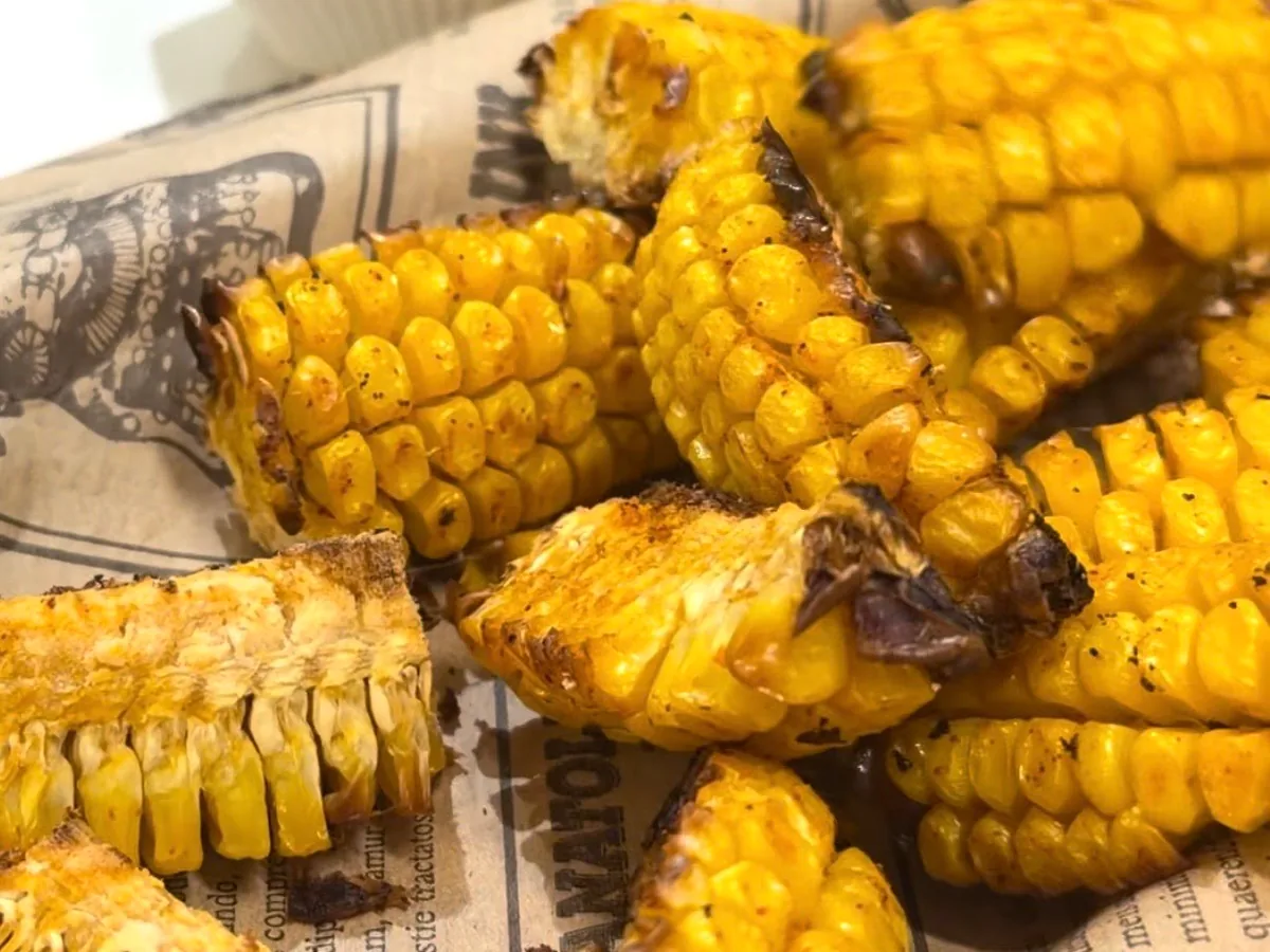 Oven roasted corn ribs snack