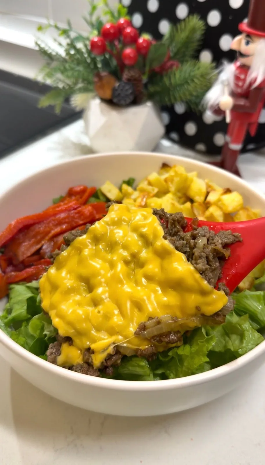 Big Mac Bowl (Easy Healthy Burger Bowl) recipe video preview