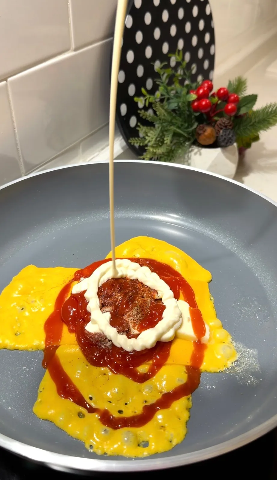 cheddar cheese melting in a pan for creamy cheesy noodles