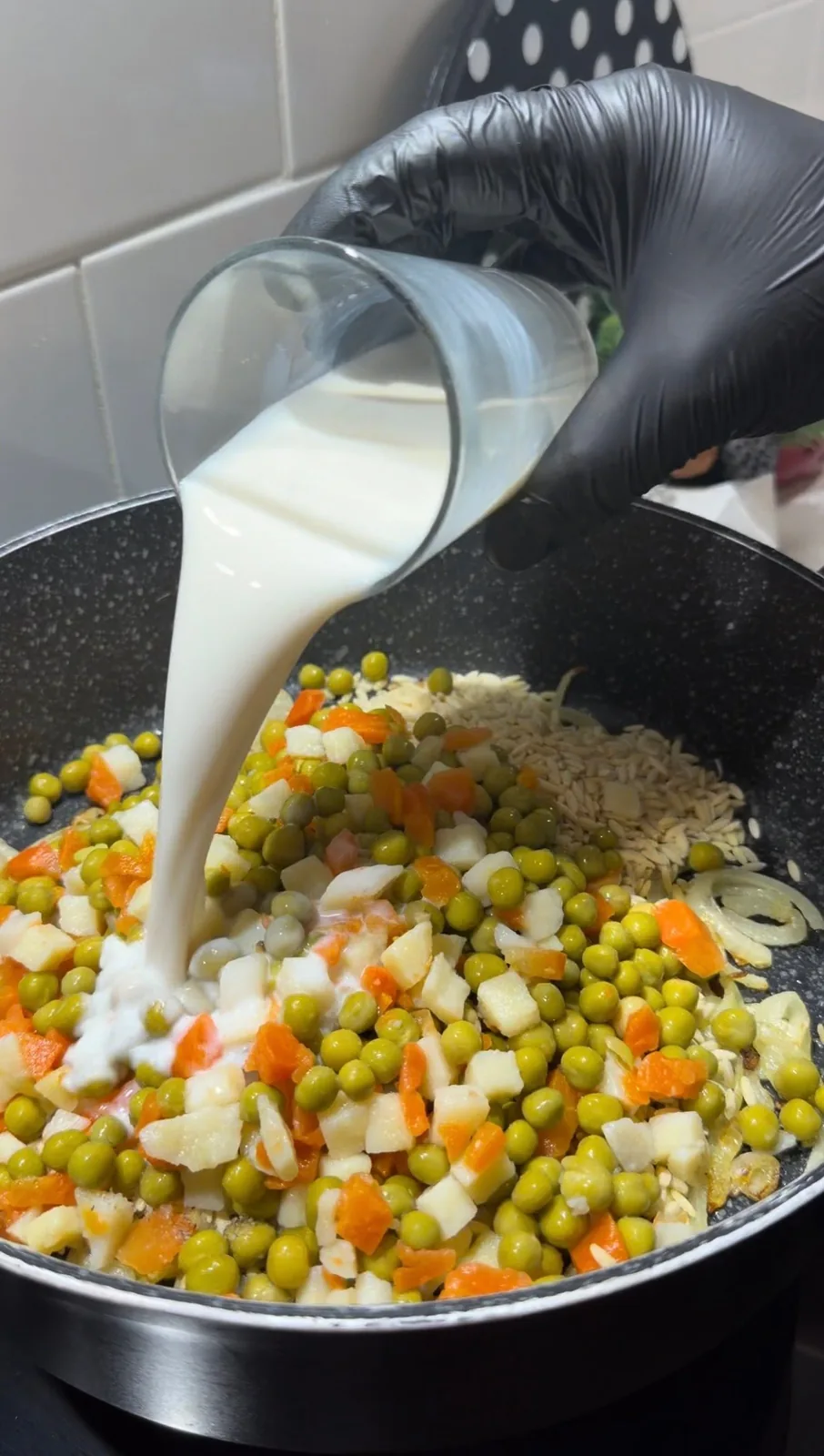 Creamy Orzo with Vegetables recipe video preview