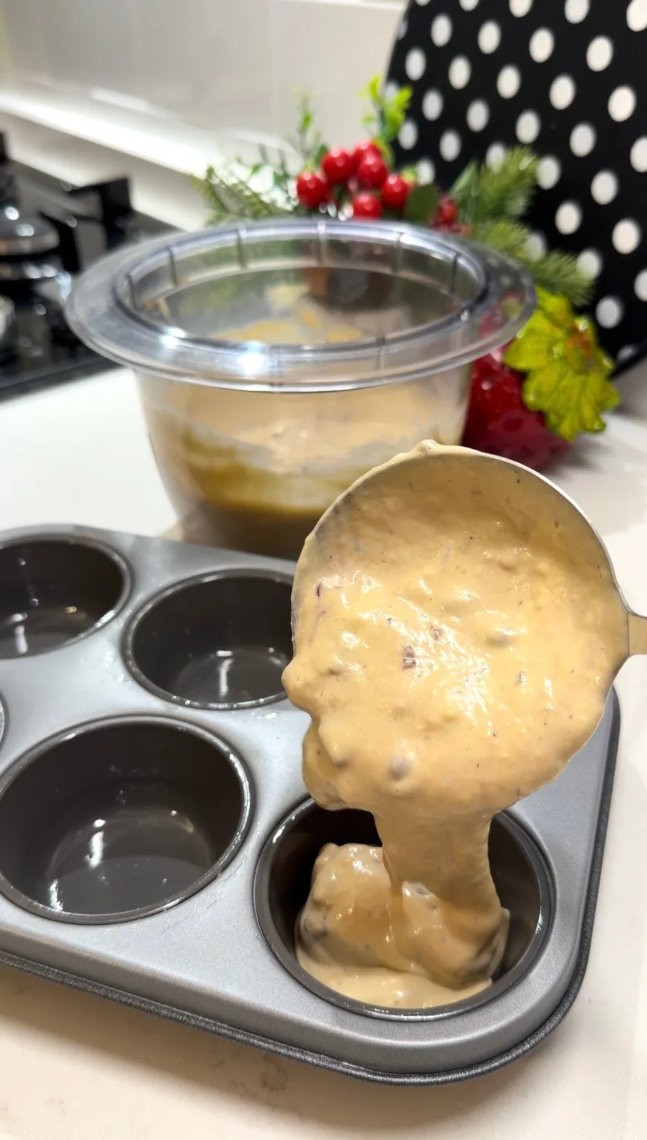 Flourless Banana Muffins (Healthy Peanut Butter Muffins) recipe video preview