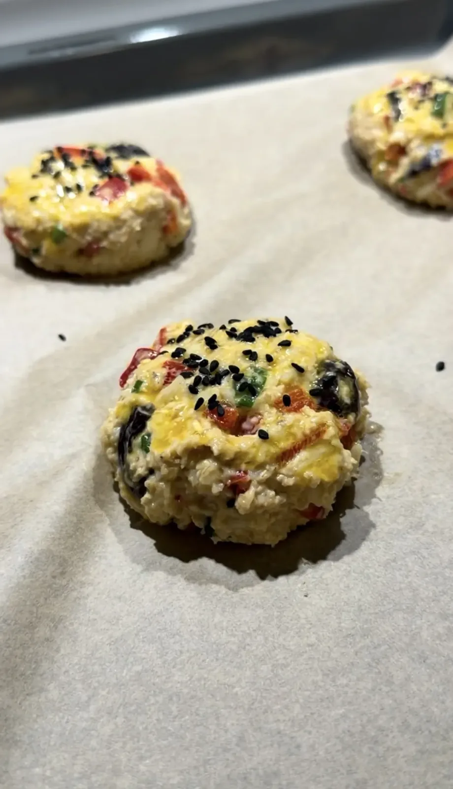 Healthy Oatmeal Vegetable Pogaca (Easy High Protein Snack) step 5