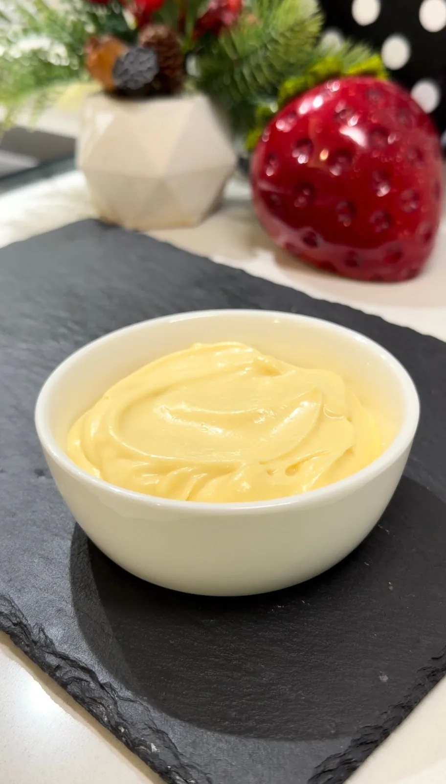 Crispy food dipped into creamy homemade boiled egg mayonnaise