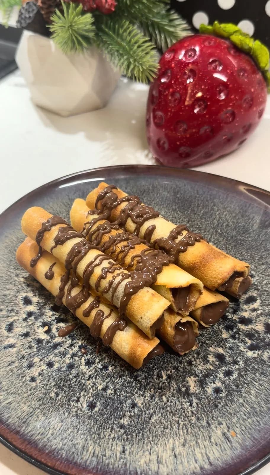 Homemade Wafer Rolls (Crispy Rolled Cookies with Chocolate Filling)