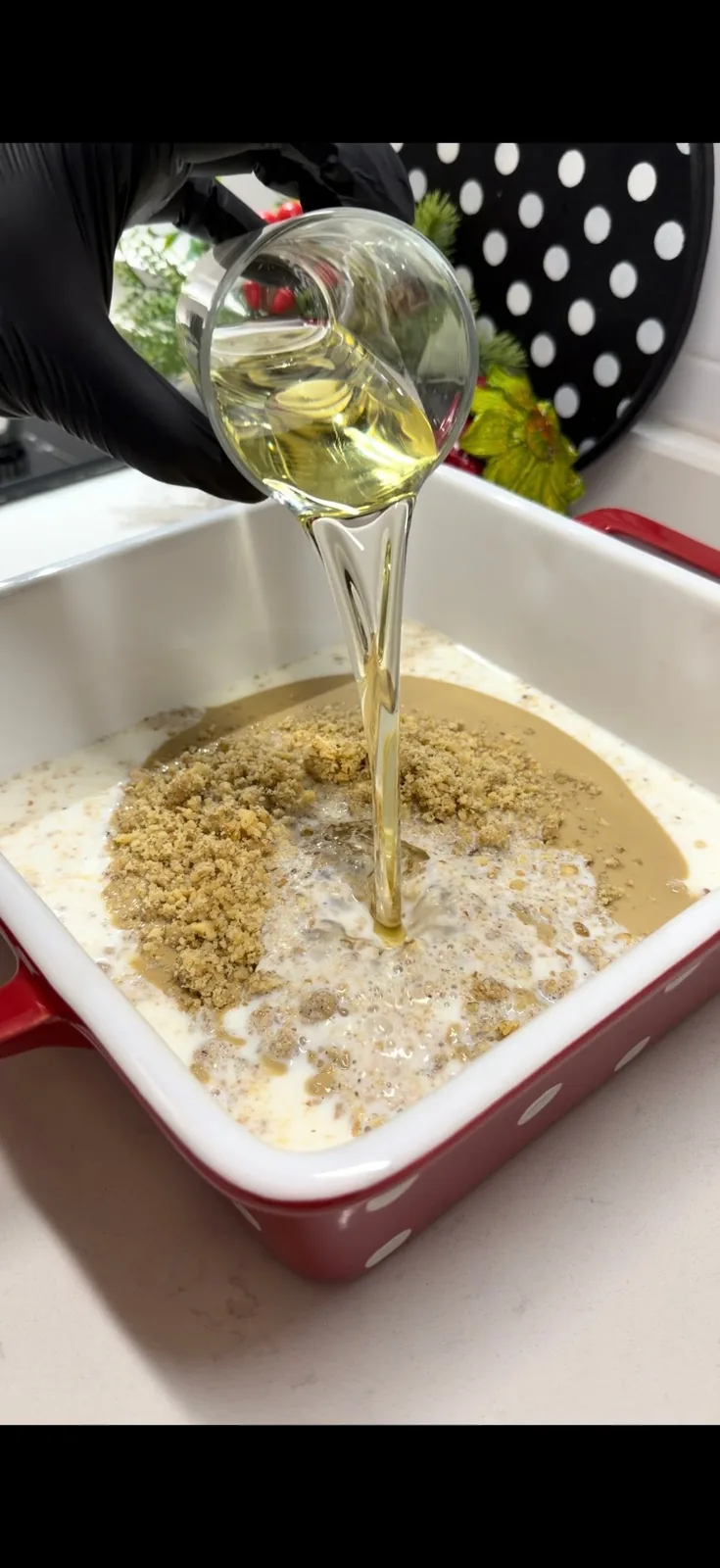 soft tahini dough prepared for homemade nevzine dessert