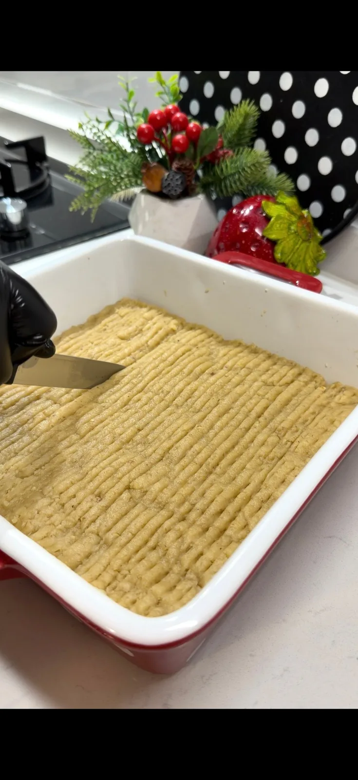 Nevzine Dessert (Turkish Tahini Molasses Cake) recipe video preview