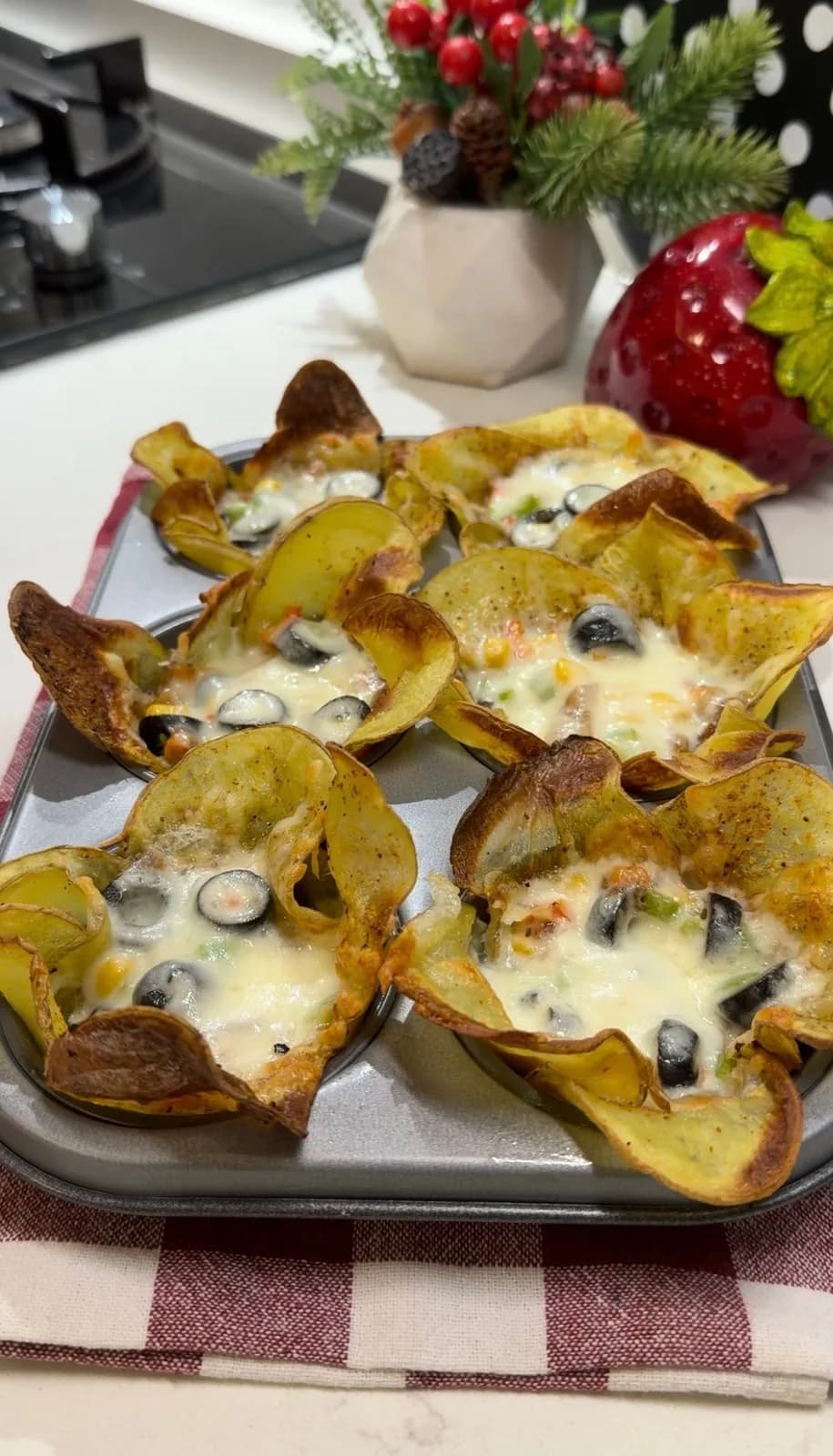 Potato Flower Cups