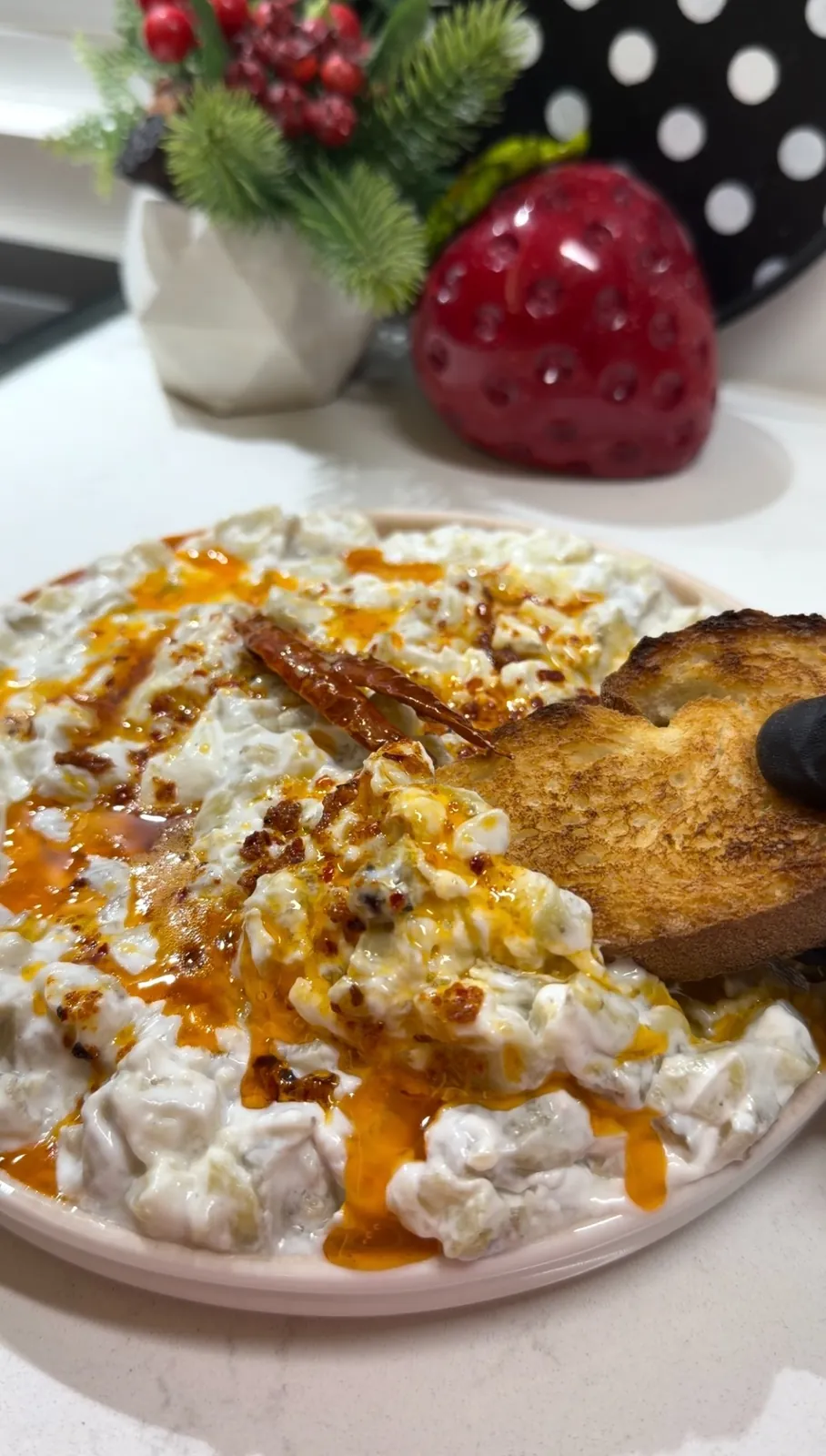 Roasted Eggplant Yogurt Dip
