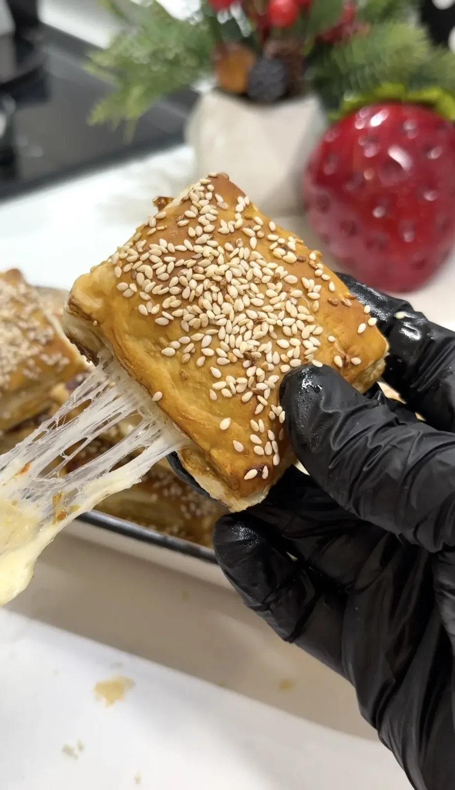 Sesame Puff Pastry Bites (Easy Cheese Puff Pastry Recipe)