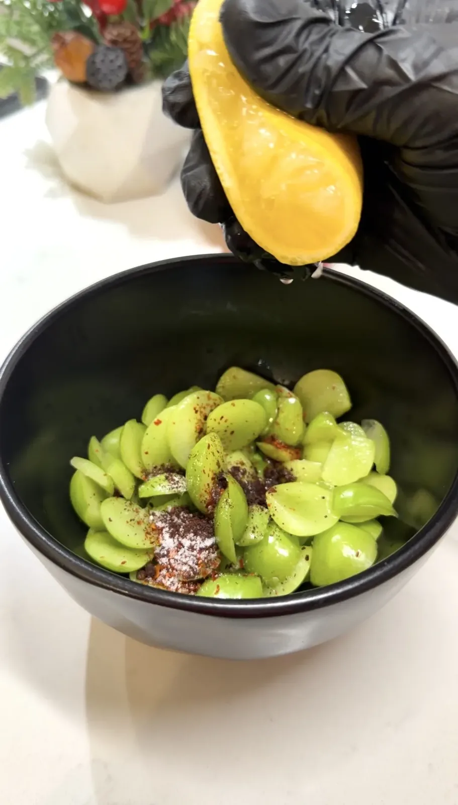 Spicy Green Plum Snack (Easy Turkish Plum Recipe)