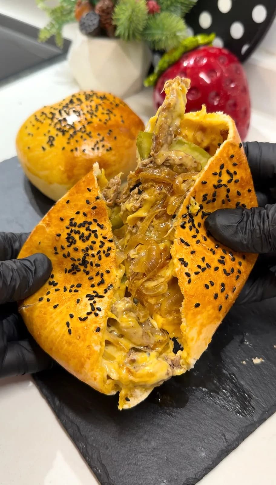 Stuffed Burger Buns